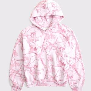 Abercrombie Pink Camouflage Hoodie small